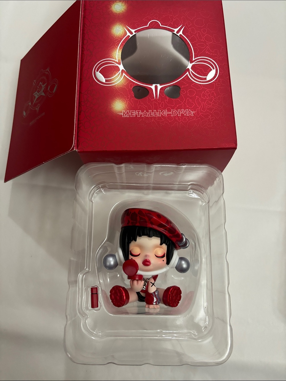 Popmart Skullpanda x Make Up For Ever - Metallic Diva Figurine